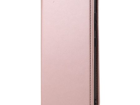 Samsung Galaxy S22 Mat Læder Cover m. Pung & Kickstand - Rose Gold For Discount