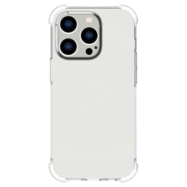 iPhone 14 Pro Shock-Proof Fleksibel Plastik Cover - Gennemsigtig Sale