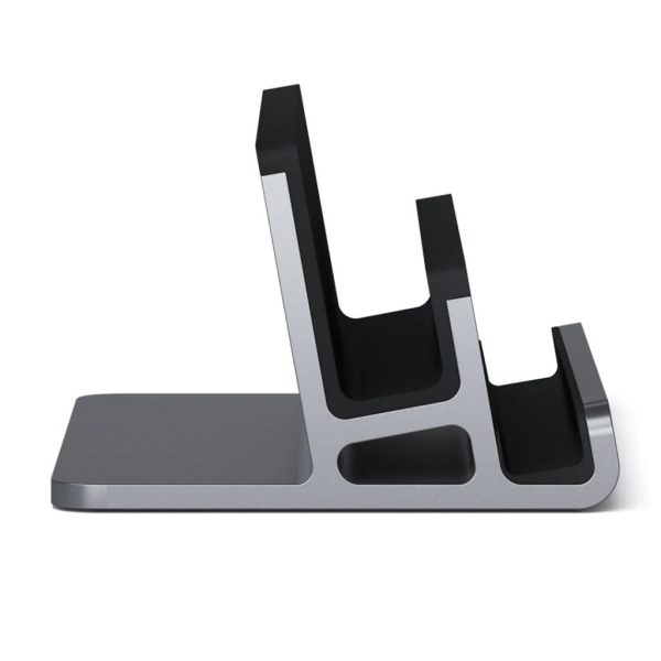 Satechi Aluminium Dual Vertical Laptop Stand (ST-ADVSM) - Grå Supply