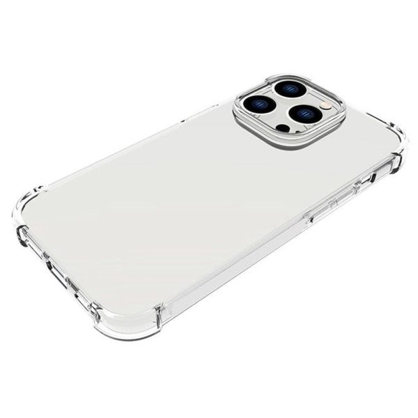 iPhone 14 Pro Shock-Proof Fleksibel Plastik Cover - Gennemsigtig Sale