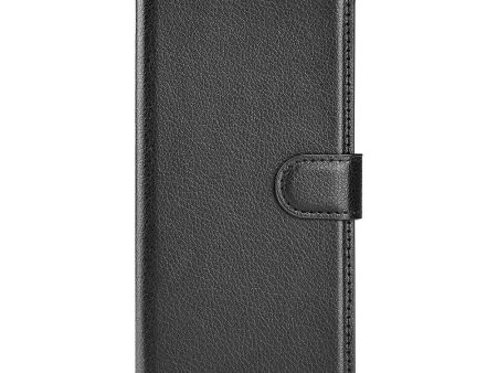 Motorola Edge 30 Litchi Læder Cover m. Pung - Sort For Discount