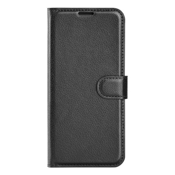 Motorola Edge 30 Litchi Læder Cover m. Pung - Sort For Discount