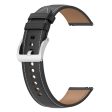 Smartwatch Læder Rem m. Spænde (22mm) - Sort For Discount