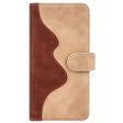 iPhone 14 Plus Læder Cover m. Pung - Brun   Beige Fashion