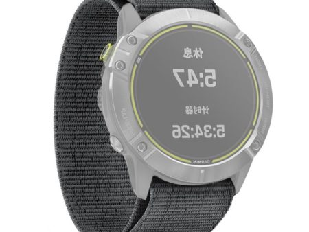 Universal Garmin 26mm Nylon Rem m. Stifter - Grå Online