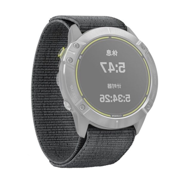 Universal Garmin 26mm Nylon Rem m. Stifter - Grå Online