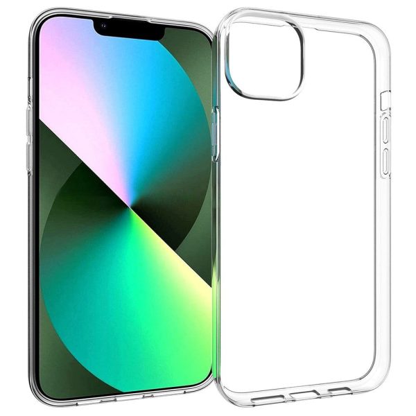 iPhone 14 Plus Ultra Thin Fleksibel Plastik Cover - Gennemsigtig Sale