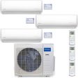 36k BTU 22.5 SEER MrCool Olympus Ductless Heat Pump Split System - 3 Zone Wall Mounted - 9k+9k+18k For Cheap