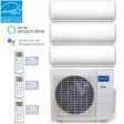 36k BTU 22.5 SEER MrCool Olympus Ductless Heat Pump Split System - 3 Zone Wall Mounted - 12k+12k+12k on Sale