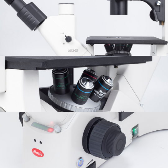 Motic AE31E with FITC and TRITC Filter Fluorescence Bundle Microscope For Discount