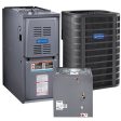 4 Ton 15.10 SEER 110k BTU 80% AFUE Variable Speed MrCool Signature Central Heat Pump & Gas Split System - Upflow Fashion