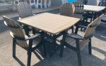 DISPLAY Furniture - 4 x4  Adirondack Table and (4) Chairs (Display Model Sale - Take Order Only) Sale