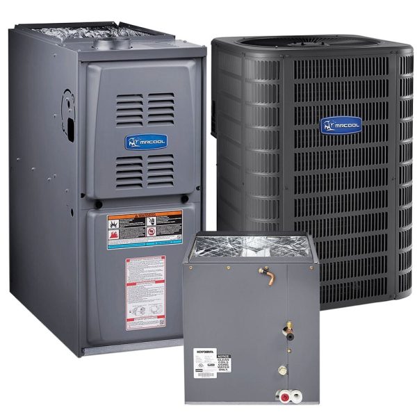 3.5 Ton 15.5 SEER 90k BTU 80% AFUE Variable Speed MrCool Signature Central Heat Pump & Gas Split System - Upflow Sale