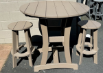 DISPLAY Furniture - 42  Round Adirondack Bar Table & (2) Barstools (Display Model Sale - Take Order Only) Online Hot Sale