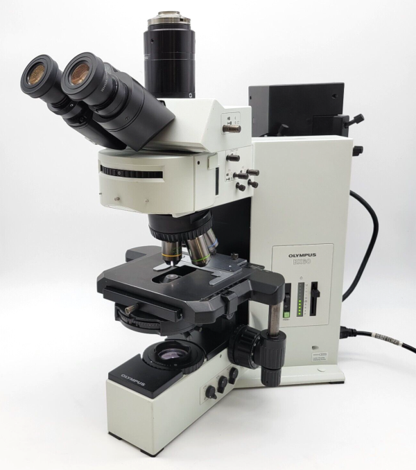 Olympus Microscope BX60 with Fluorescence, Phase Contrast, & Fluorite Objectives Supply