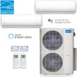 48k BTU 22.4 SEER MrCool Olympus Ductless Heat Pump Split System - 2 Zone Wall Mounted - 24k+24k on Sale