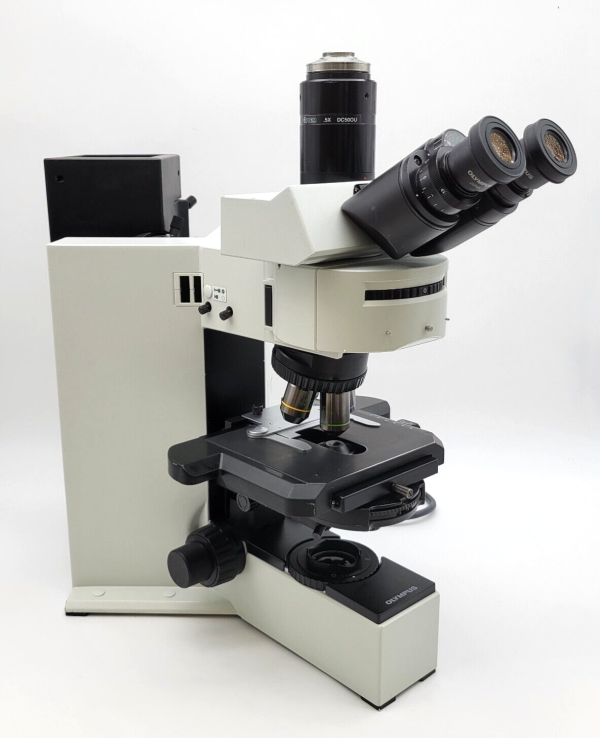 Olympus Microscope BX60 with Fluorescence, Phase Contrast, & Fluorite Objectives Supply