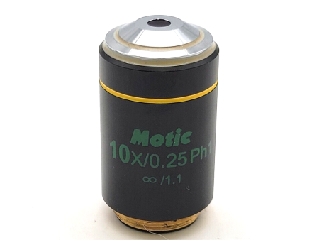 Motic Microscope Objective Plan 10x Ph1 ∞ 1.1 Phase Contrast For Sale