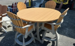 DISPLAY Furniture - 64  Round Adirondack Bar Table & (4) Swivel Chairs (Display Model Sale - Take Order Only) Fashion