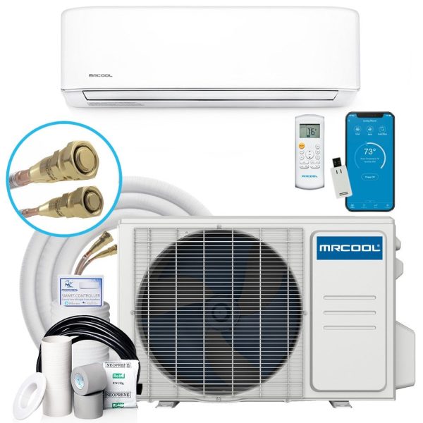 9k BTU 20 SEER MrCool Easy Pro Ductless Heat Pump Split System - DIY Mini Split on Sale