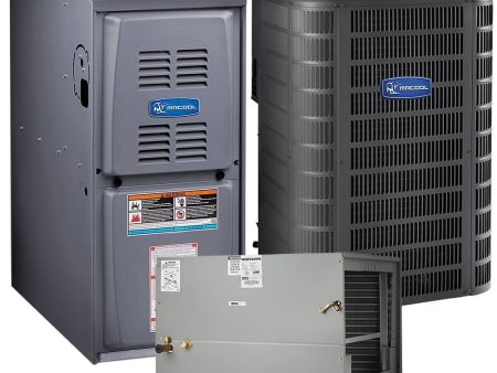 4 Ton 14.5 SEER 110k BTU 80% AFUE Variable Speed MrCool Signature Central Heat Pump & Gas Split System - Horizontal Sale