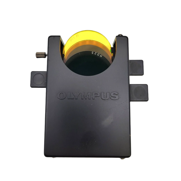 Olympus Microscope Filter Cassette U-FC with Green Filter IF 550, ND6, ND25 For Sale