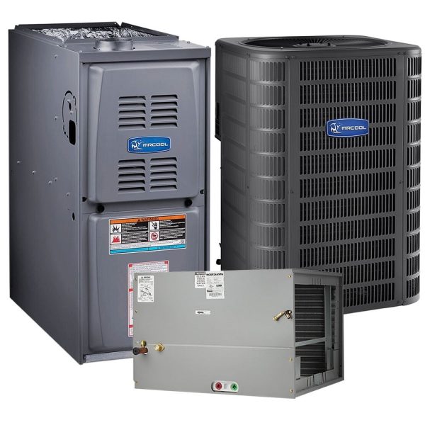 5 Ton 14.25 SEER 110k BTU 80% AFUE Variable Speed MrCool Signature Central Heat Pump & Gas Split System - Horizontal Discount