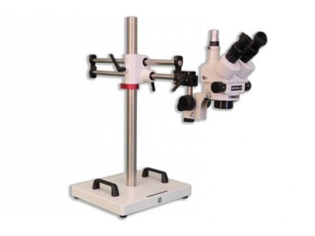 Meiji EMZ-5TR Trinocular Stereo Microscope on Dual Arm Boom Stand Discount