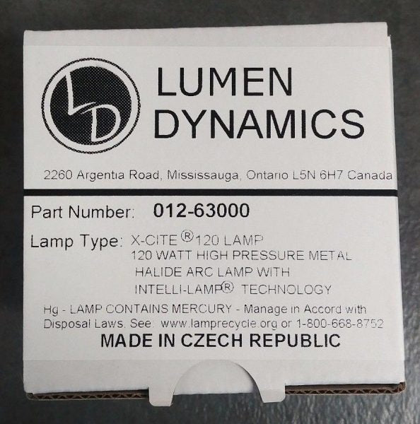 Lumen Dynamics X-Cite 120 Halide Arc Lamp Replacement Light Bulb Sale