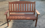 DISPLAY Furniture - 4  Classic Wood English Garden Bench (Display Model Sale - Take Order Only) Online now