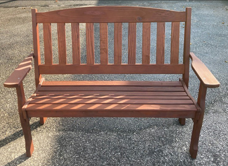 DISPLAY Furniture - 4  Classic Wood English Garden Bench (Display Model Sale - Take Order Only) Online now