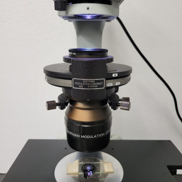 Olympus Microscope IX71 with HMC Hoffman Modulation Contrast For Sale