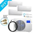 27k BTU 22 SEER Multi-Zone MrCool DIY 3 Zone Ductless Heat Pump Split System 4th Generation - 9k+9k+12k Supply