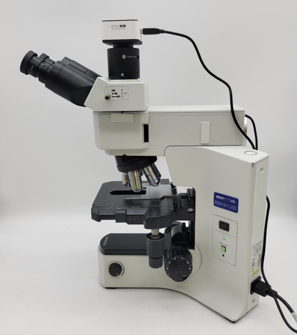 Olympus Microscope BX41M-LED Mettalurgical with Trinocular Head and Camera Online