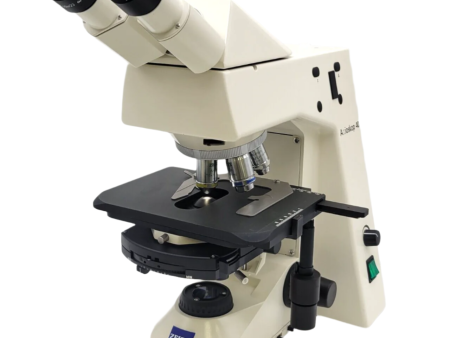 Zeiss Microscope Axioskop 40 with Phase Contrast and 10x, 40x, 100x Fashion