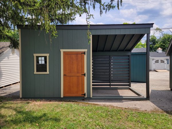 SALE - Structure 2364KOP - 8x18 A-Frame Shed & Lean-To Combo w  Smart Tec Siding For Discount