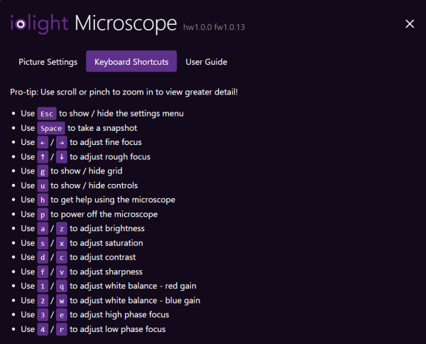 ioLight 2mm Portable Digital Microscope, XY Stage Sale