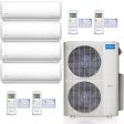 48k BTU 22.4 SEER MrCool Olympus Ductless Heat Pump Split System - 4 Zone Wall Mounted - 9k+9k+12k+18k Hot on Sale