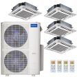 48k BTU 22.4 SEER MrCool Olympus Ductless Heat Pump Split System - 4 Zone Ceiling Cassette - 12k+12k+12k+18k Sale