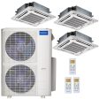 48k BTU 22.4 SEER MrCool Olympus Ductless Heat Pump Split System - 3 Zone Ceiling Cassette - 12k+18k+18k Discount