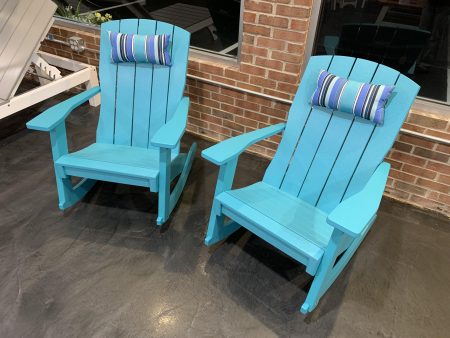 Furniture - Coastal Collection Aruba Blue Poly Rockers Sale