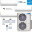 48k BTU 22.4 SEER MrCool Olympus Ductless Heat Pump Split System - 3 Zone Wall Mounted - 12k+12k+24k Hot on Sale