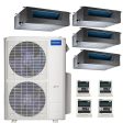 39k BTU 22.4 SEER MrCool Olympus Ductless Heat Pump Split System - 4 Zone Concealed Duct - 9k+9k+9k+12k Fashion