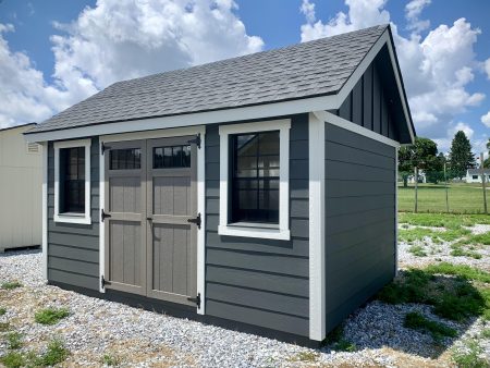 SALE - Structure #24-2516WC - 10 x1 4 Garden Shed w 7  Hardie Plank Siding Fashion