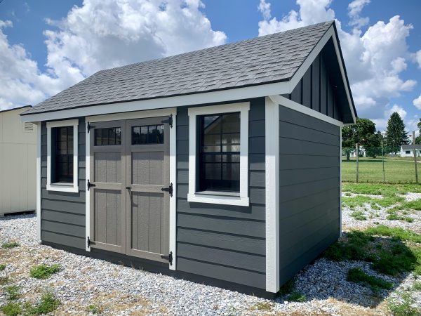 SALE - Structure #24-2516WC - 10 x1 4 Garden Shed w 7  Hardie Plank Siding Fashion