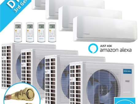 MrCool DIY Whole Home 4 Room Ductless Mini Split Bundle Fashion