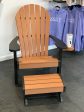 Furniture - Adirondack Cedar & Black Poly Chairs w Cupholders - 5-pc. Set Hot on Sale