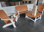 Furniture - Set - Coastal Conversation 6pc. Set - Cedar & White For Sale