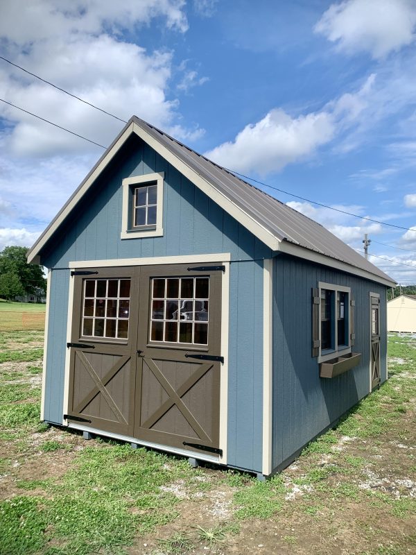 SALE - Structure #24-2518WC - 12 x24  New England Barn with Smart-Tec Exterior For Discount