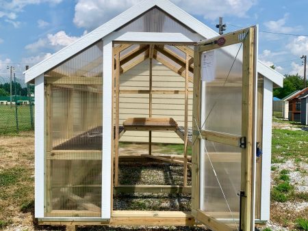 SHOWROOM Model #2509WC - 8x12 A-Frame Greenhouse w MiraTEC Trim Online Sale